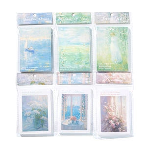 Artistic Impression Gallery series vintage oil painting decorative cards set of 6 themes