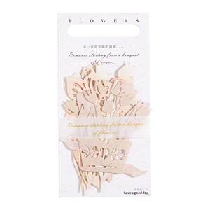 Kit di carta scrapbooking floreale traforata DIY 10 pezzi per decorazione diario estetica