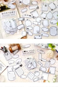 Detalle de pegatinas de comida dibujadas a mano para scrapbooking y diarios de DIY