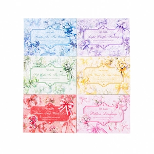 Dreamy fabric PET sticker set with laser gold floral bows for journal decoration