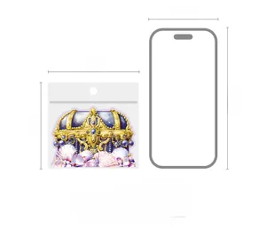 Seaside treasure stickers pack featuring shell designs and functional size comparison