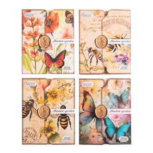 Vintage Shadow Garden scrapbooking paper set with floral designs and butterfly patterns