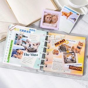 DIY pet theme sticker set featuring cats and dogs for scrapbooking and creative journaling
