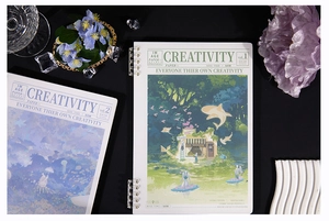 Mise à plat de papiers de scrapbooking vintage et journaux dépolis sur le thème forêt