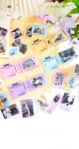 Close-up of 40PCS sweet pet diary series cat stickers for 2024 calendar DIY decor