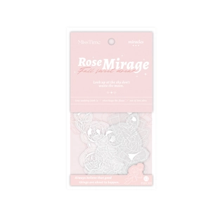 Adesivi Rose Mirage set da 15 pezzi per scrapbooking fai da te con effetto perlato