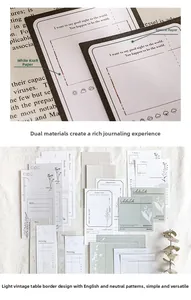 Dettaglio macro di carta per scrapbooking color Morandi con motivi botanici vintage