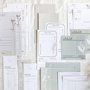 Retro Daydream Theater Series Memo Pads For Scrapbooking Printed Kraft Paper DIY Material For Journal Decor Stationery