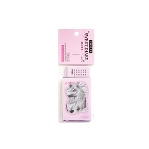 Twilight Diary Series Sweet Cat 2024 mini calendar stickers 40pcs set for DIY decor