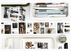 Détail du ruban adhésif washi style INS avec éléments UI de médias sociaux pour scrapbooking