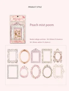 Detailed collection of 10 vintage frames in Baroque style for scrapbooking layout