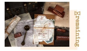 Vue détaillée de tampons en bois vintage avec motifs de calendrier pour scrapbooking DIY