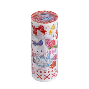 Nastro washi con coniglietto carino, lamina dorata e fiori per decorazione scrapbooking