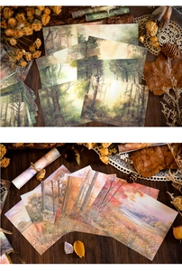 Detail of Forest Fairytale decorative scrapbooking paper set for DIY journal collage