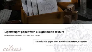 Détails de papier vintage floral et calque translucide pour la décoration de journal DIY