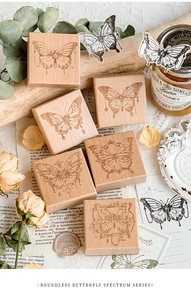Détails des tampons en bois papillon vintage pour la décoration de journaux et de DIY