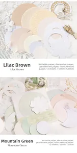 Detail of embossed decorative paper for scrapbooking with floral and leaf patterns