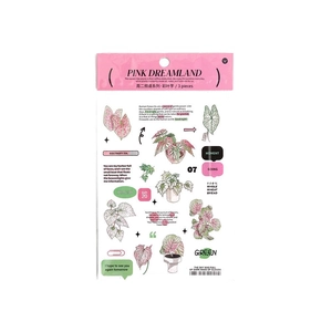 Infeelme Tuesday Channel caladium series INS style DIY scrapbook stickers 3pcs set
