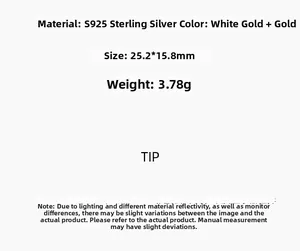 Détails techniques des boucles d'oreilles ours en argent S925 avec dimensions