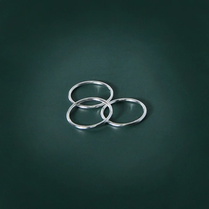 Minimalist 925 Sterling Silver Ring For Women Polished Thin Band Plain Stackable Geometric Fashion Jewelry Finger Ring