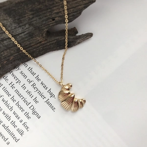 S925 Sterling Silver Croissant Crescent Pendant Necklace For Women Gold Plated Minimalist Delicate Clavicle Chain
