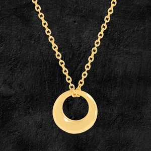 Collier Pendentif Cercle Spirale Minimaliste en Argent Sterling 925 pour Femme Chaîne de Clavicule en Or Électroplaqué Bijoux Mode