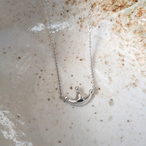 925 Sterling Silver Crown Pendant Necklace For Women Minimalist Dainty Clavicle Chain Fashion Jewelry Accessory Gift