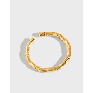 Anello Aperto Intrecciato Irregolare in Argento Sterling S925 per Donna Anello a Fascia Geometrico Regolabile Minimalista Gioielli Regalo Stile Ins