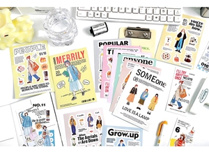 Detailed flat lay of 20pcs romantic lifestyle scrapbooking stickers with illustrations