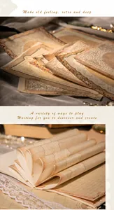 Detailansicht von Vintage-Spitzenpapier mit Retro-Texturen für Scrapbooking-Dekor