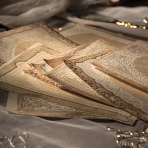 Papier Décoratif Vintage Collection Dentelle pour Scrapbooking et Journal Créatif