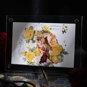 Pegatinas Jardín de Rosas Silvestres con lámina dorada y arte vintage para diarios