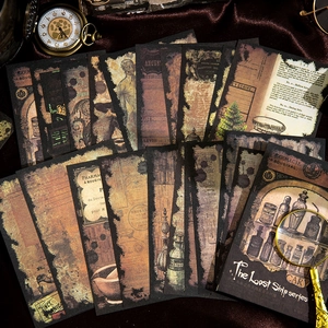 Set de papel decorativo vintage Lost Ship con diseños botánicos y médicos antiguos