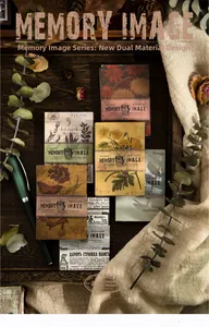 Carta per scrapbooking retrò con motivi floreali e di vecchi giornali in stile vintage