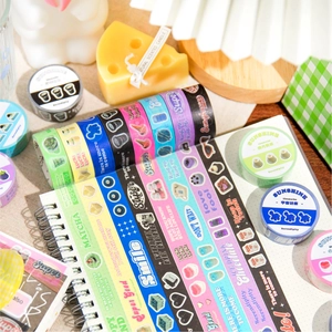Decorative Washi Tape Fantasy Series Printed Adhesive Paper Tape For Journaling DIY Scrapbooking Craft School Stationery