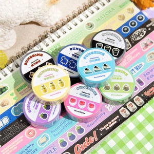 Twilight Series washi tape set with 8 diverse patterns for DIY scrapbooking and crafts