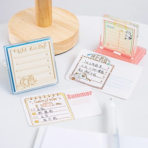 Sellos transparentes de gatos para decoración de agendas con bloque acrílico