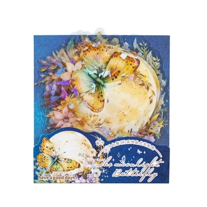 The Moonlight Butterfly series decorative stickers with crystal glitter finish and holographic effect