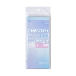 50 feuilles d'autocollants PET avec texte artistique pour scrapbooking au design bleu clair