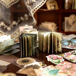 Mini papel de scrapbooking de mariposas vintage y folletos decorativos para DIY