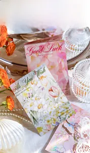 Exquisite floral greeting cards with gold foil butterfly accents and elegant lettering