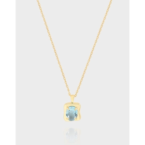 925 Sterlingsilber Unregelmäßige Flüssigmetall Blau Strass Anhänger Halskette Koreanische Ins Licht Luxus Geometrische Schlüsselbeinkette Für Damen