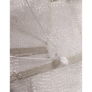 Collier minimaliste S925 argent sterling opale bambou avec pierre ovale vibrante