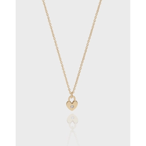 Collier Pendentif Cadenas Coeur En Argent Sterling 925 Pour Femme Or Champagne Bijoux De Mode Coréenne Minimaliste