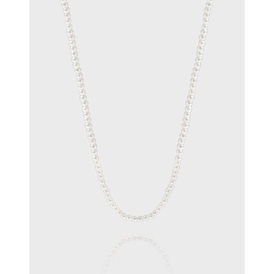 Elegant 925 Sterling Silver Shell Artificial Pearl Necklace Thin Clavicle Chain For Women Minimalist White Gold Plated Jewelry Gift