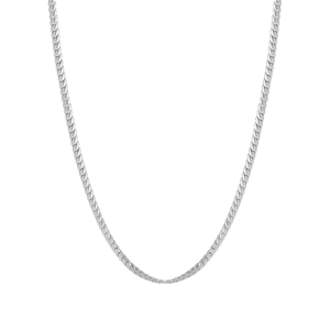 Minimalistische S925 Sterling Silber flache Schlangenkette mit poliertem Panzerketten-Design