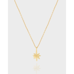 925 Sterling Silver Starburst Pendant Necklace Rhinestone Inlaid Gold Silver Plated Korean Minimalist Jewelry For Women Daily