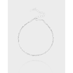 925 Sterling Silver Irregular Broken Silver Bracelet For Women Minimalist Adjustable Thin Chain Bracelet Fine Jewelry Gift