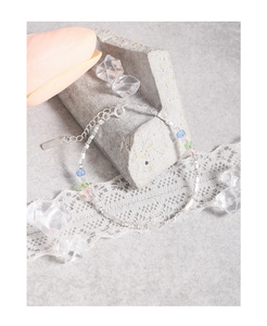 Detailed close-up of S925 sterling silver bracelet with colorful crystal beads and hallmark tag