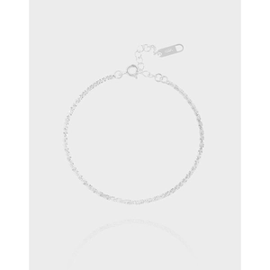 Minimalist 925 Sterling Silver Shimmering Chain Bracelet For Women Elegant INS Style Versatile Fashion Jewelry Gift